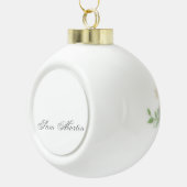 Minimaal script 3d monogram keramische bal ornament (Rechts)