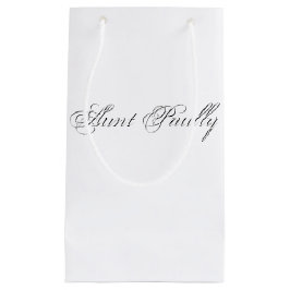 Minimaal script 3d monogram klein cadeauzakje
