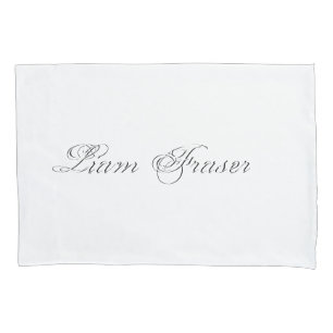 Minimaal script 3d monogram kussensloop