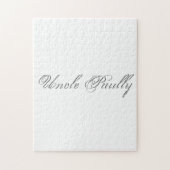 Minimaal script 3d monogram legpuzzel (Verticaal)