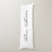 Minimaal script 3d monogram lichaamskussen (Achterkant (Verticaal))