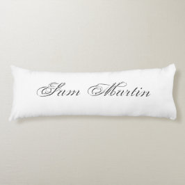 Minimaal script 3d monogram lichaamskussen