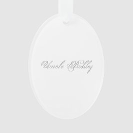 Minimaal script 3d monogram ornament