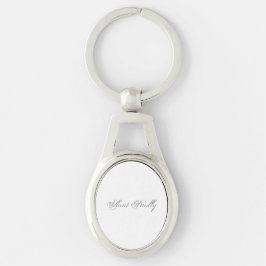 Minimaal script 3d monogram sleutelhanger