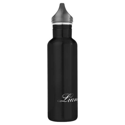 Minimaal script 3d monogram waterfles  (Links)