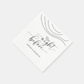 Minimaal script Abstract de nacht voor Napkins Servet (Hoek)