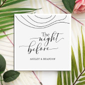 Minimaal script Abstract De Nacht Voor Servetten