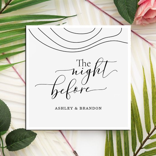 Minimaal script Abstract De Nacht Voor Servetten