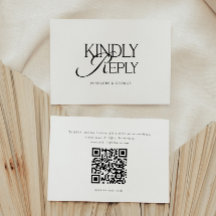 Minimaal script "Alstublieft Reageer" Huwelijks QR