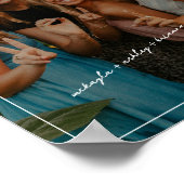 Minimaal script Beste vrienden KeepSake Foto Poster (Hoek)
