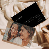 Minimaal script | Black Faded-fotomatron van Honor Kaart