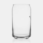 Minimaal Script Bruidsmeisje Aangepaste Stijlvolle Blikvorm Glas (Rechts)