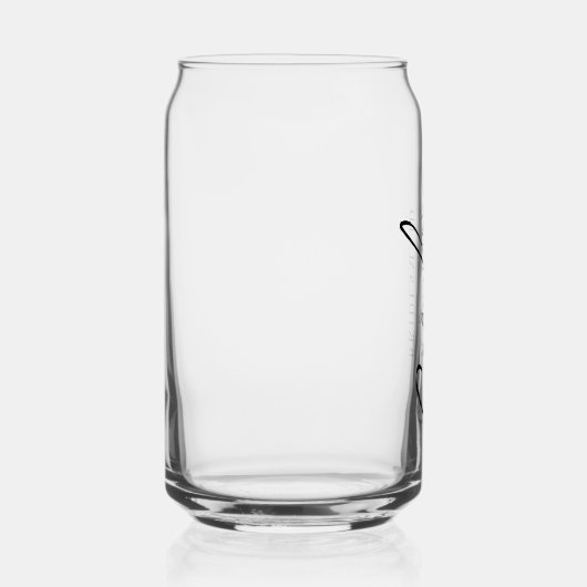 Minimaal Script Bruidsmeisje Aangepaste Stijlvolle Blikvorm Glas (Rechts)