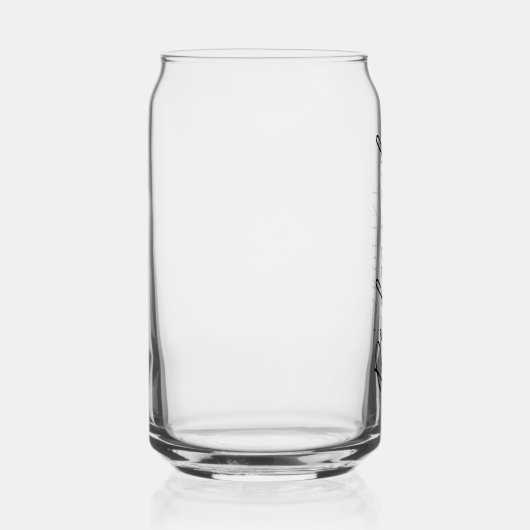 Minimaal Script Bruidsmeisje Aangepaste Stijlvolle Blikvorm Glas (Rechts)