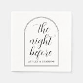 Minimaal script De Nacht Voor Servetten (Voorkant)