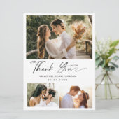 Minimaal script drie Photo Wedding Hartelijk dank (Staand voorkant)