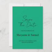 Minimaal script foto bewaar de datum save the date (Voorkant)