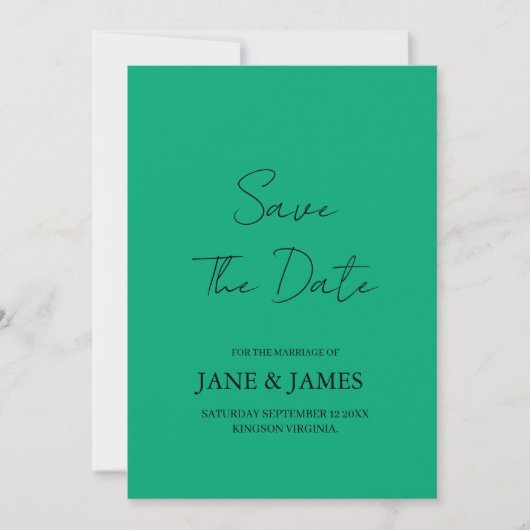 Minimaal script foto save the date (Voorkant)