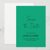 Minimaal script foto save the date (Voorkant / Achterkant)