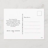 Minimaal script Prettige feestdagen kerstfoto (Achterkant)