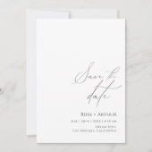Minimaal Script Save The Date Kaart (Voorkant)