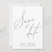 Minimaal Script Save The Date Kaart (Voorkant)