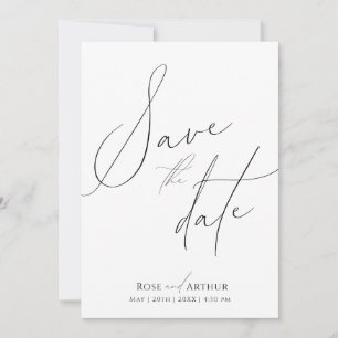 Minimaal Script Save The Date Kaart