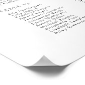 Minimaal Script Typografie Trouwstoel Grafiek Poster (Hoek)