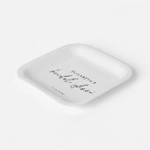 Minimaal script Vrijgezellenfeest Uitnodigen Papieren Bordje (Gebogen)