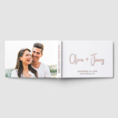 Minimaal script witte bruiloft gastenboek (Volledig)