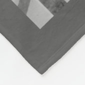 Minimaal script zwart-wit koppel foto  fleece deken (Hoek)