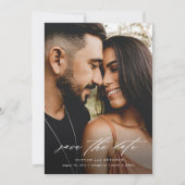 Minimaal scriptfoto save the date (Voorkant)