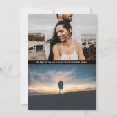 Minimaal Serif Foto Save The Date (Achterkant)