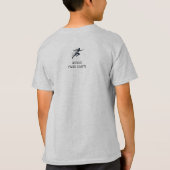 Minimaal Silhouette Motion T-shirt – Modern grafis (Achterkant)