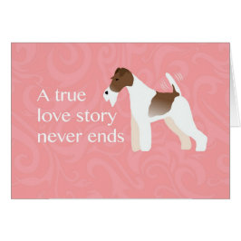 Minimaal Silhouette Wire Fox Terrier-ontwerp