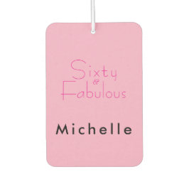 Minimaal Sixty & Fabulous 60ste verjaardagsfeestje Luchtverfrisser