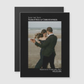 Minimaal sparen de Datum Verticale Foto Zwarte Mag (Voorkant / Achterkant)