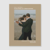 Minimaal sparen de Verticale Foto Tan Magnet van d (Voorkant)