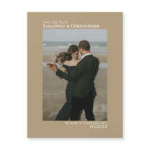 Minimaal sparen de Verticale Foto Tan Magnet van d