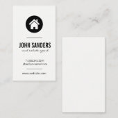 Minimaal startpictogram visitekaartje (Voorkant / Achterkant)