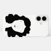 Minimaal stijlportret Case-Mate iPhone case (Achterkant (horizontaal))