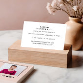 Minimaal Stijlvol Lijst van het Manuscript Monogra Visitekaartje