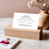 Minimaal Stijlvol Lijst van het Monogram van het M Visitekaartje