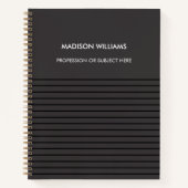 Minimaal stijlvol, modern Notitieboek (Voorkant)