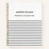 Minimaal stijlvol, modern Notitieboek (Voorkant)