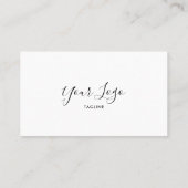 Minimaal stijlvol Visitekaartje ontwerp (Achterkant)