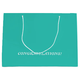 Minimaal Stout Turquoise Blauw Groen Aangepaste Te Groot Cadeauzakje