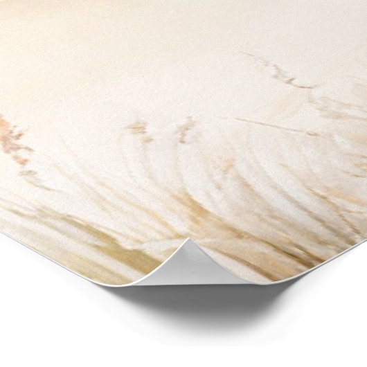 Minimaal strand welkom bord poster  (Hoek)