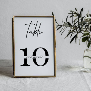 Minimaal tafelnummer Zakelijk evenement Zitbord