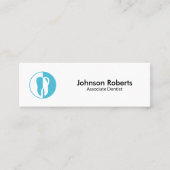 Minimaal tandarts tandarts mini visitekaartje (Voorkant)